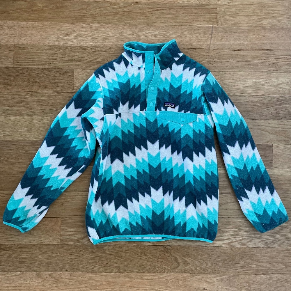 Patagonia Girls Lightweight Synchilla Snap-T Pullover Fleece Jacket
